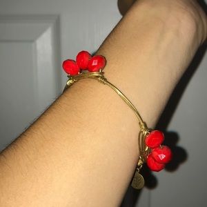 Red Bead Bourbon & Bowties Bracelet